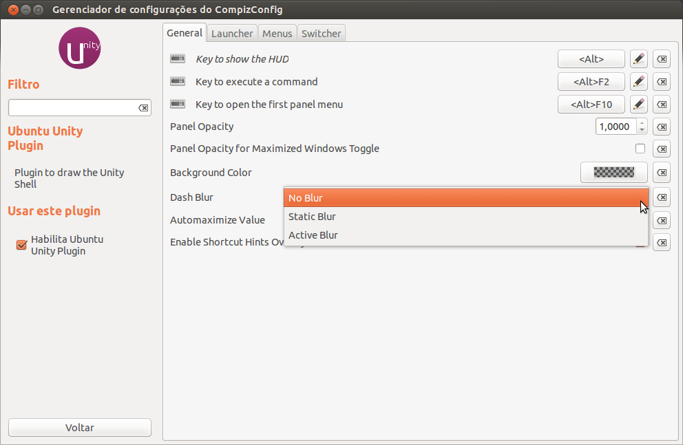 Плагин Ubuntu Unity