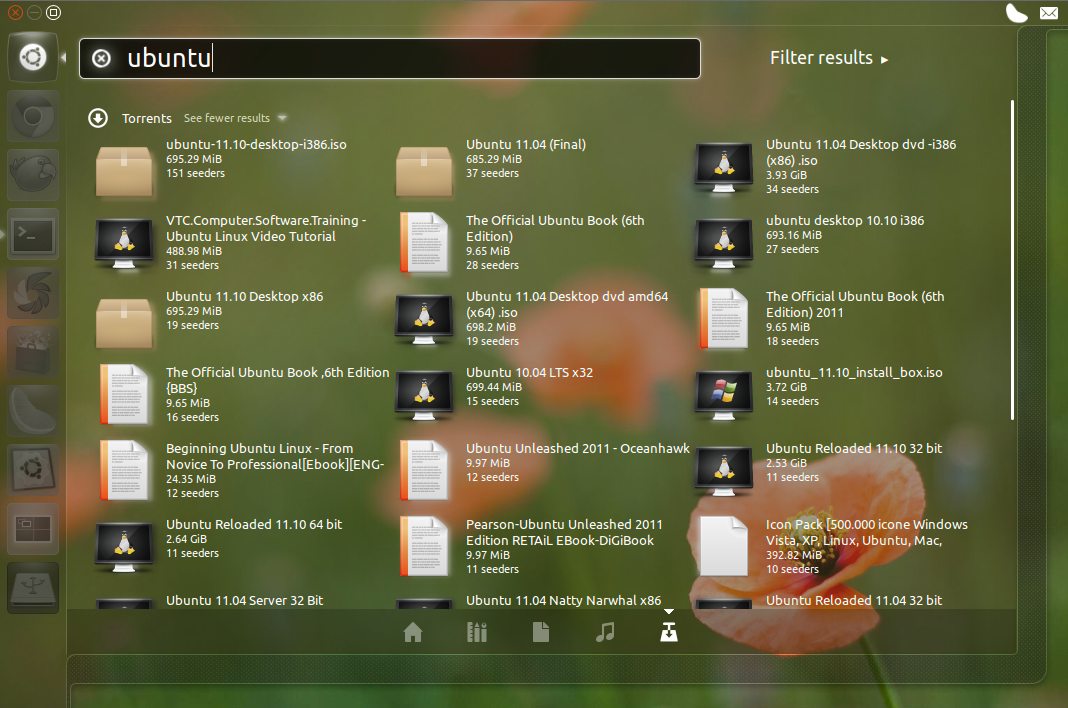 Ubuntu Torrent поиск
