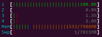 CPU1 htop