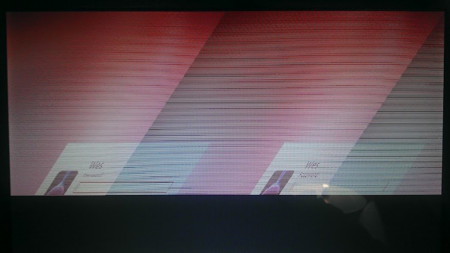 искаженный экран