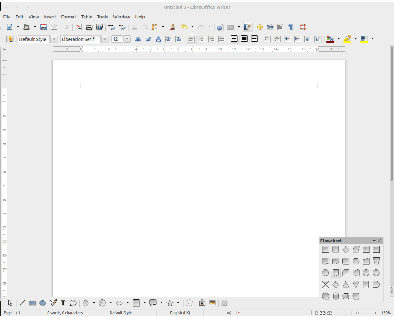 Как сделать схему в libreoffice writer