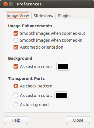 Скриншот настроек