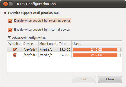 NTFS-конфигурации