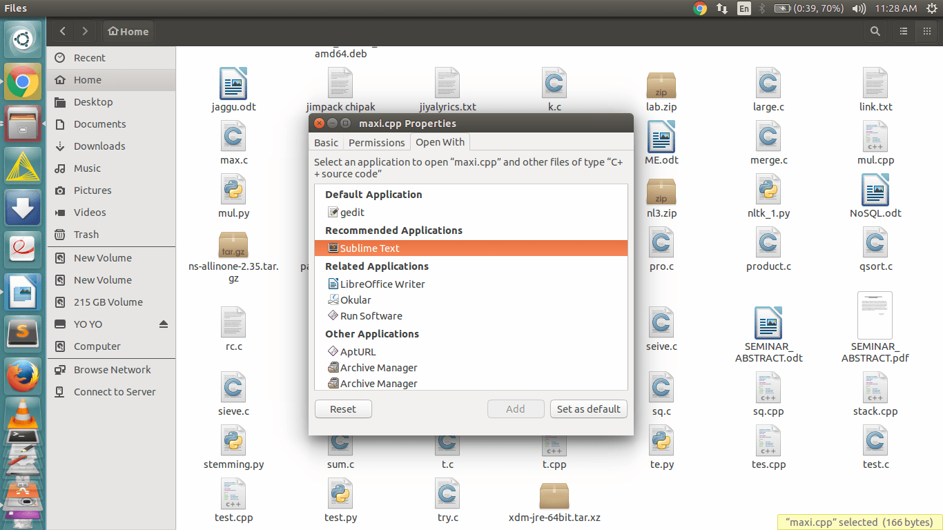Установить <code>*.c</code> файл, и если вы выполните описанный выше процесс, то только те файлы, которые имеют такое же расширение, будут иметь новое приложение в качестве приложения по умолчанию. Точно так же вы должны сделать то же самое для всех видов файлов. Например: <code>*.cpp</code>, <code>*.py</code> и т.п.</p>
                                        
                                    
                                </div>
                                <div class=