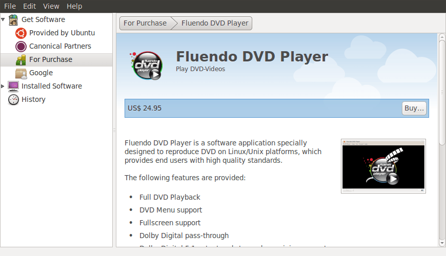 Fluendo DVD-плеер