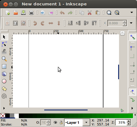 окно Inkscape с темой Windows