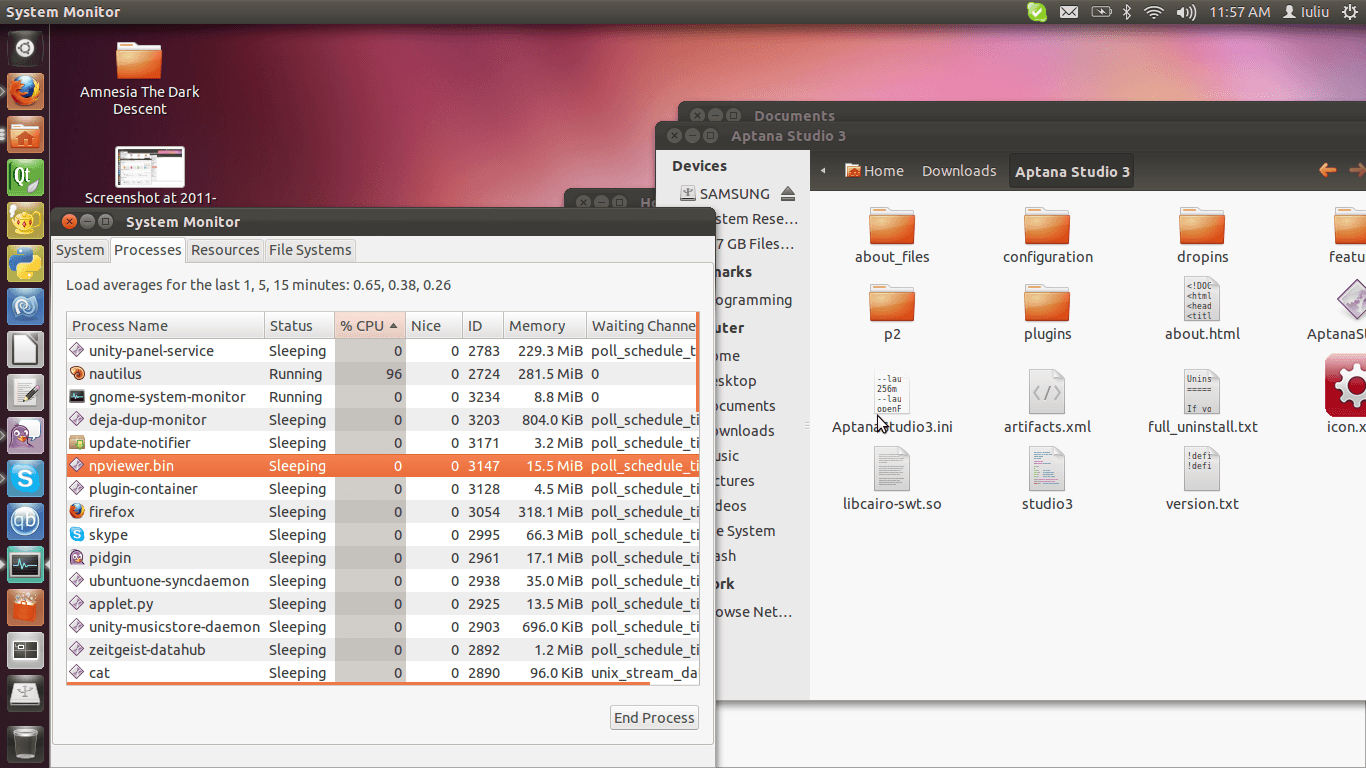 Наутилус использует всю мою память процессора 