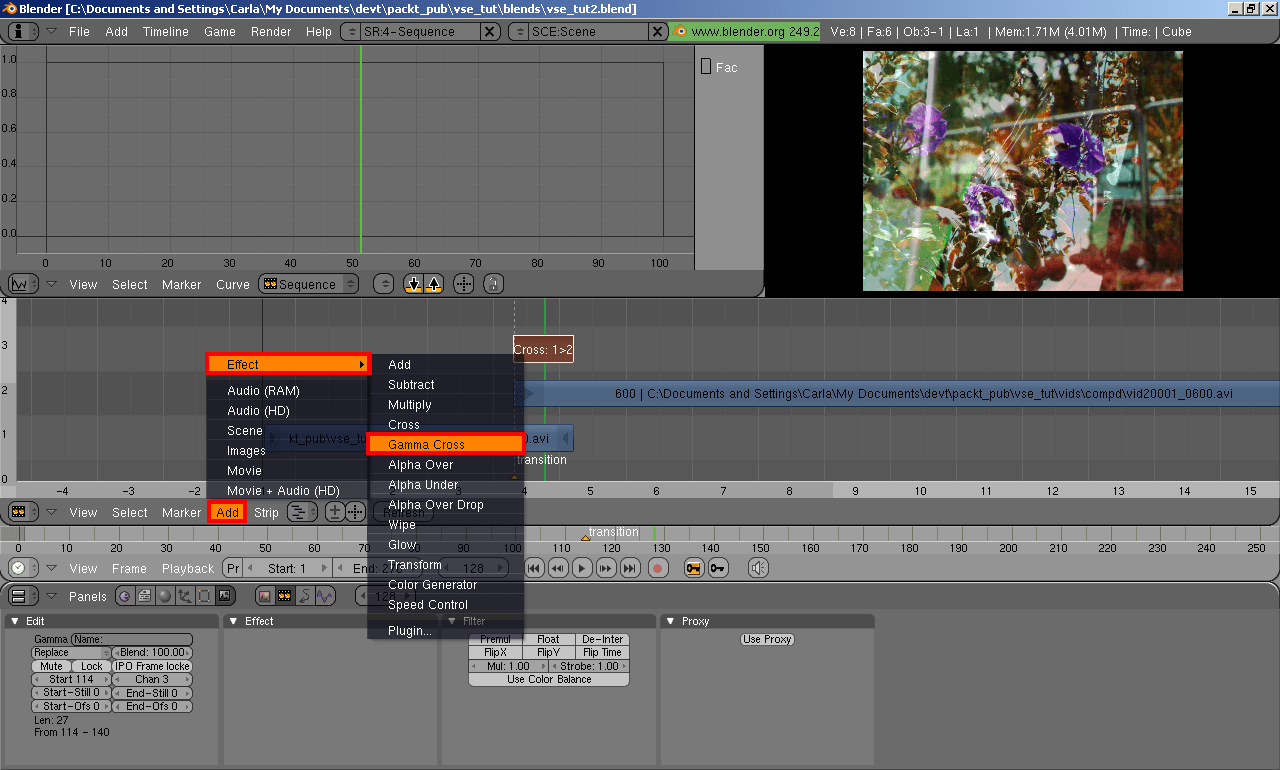 Редактирование видео с помощью Blender 3D Редактирование видео с помощью Blender 3D