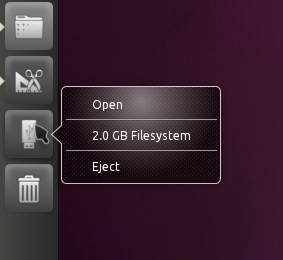 Ubuntu Launcher Иконка USB