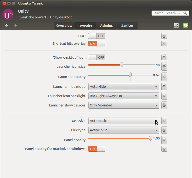 Ubuntu Tweak