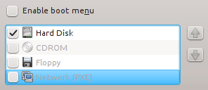 Конфигурация загрузки PXE