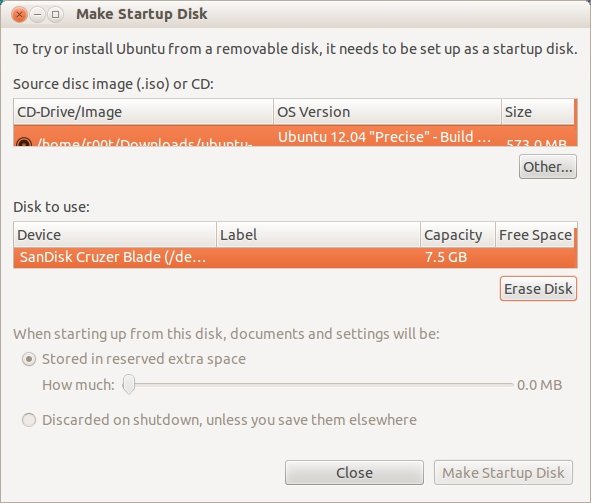 Open Startup Disk Creator