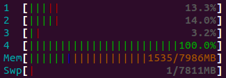 CPU4 htop