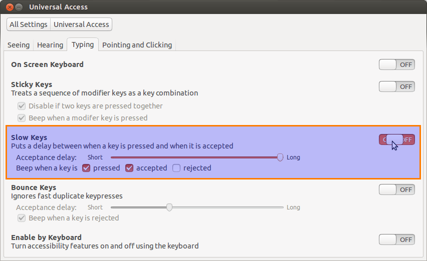 медленные клавиши медленные клавиши