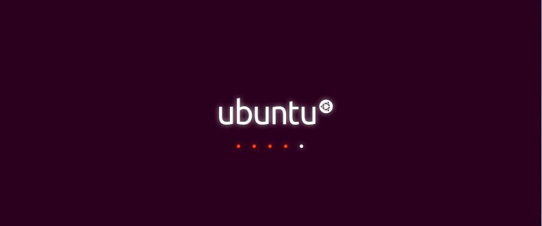 Логотип Ubuntu при запуске