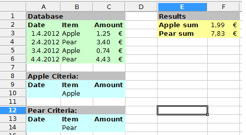 лист числовой