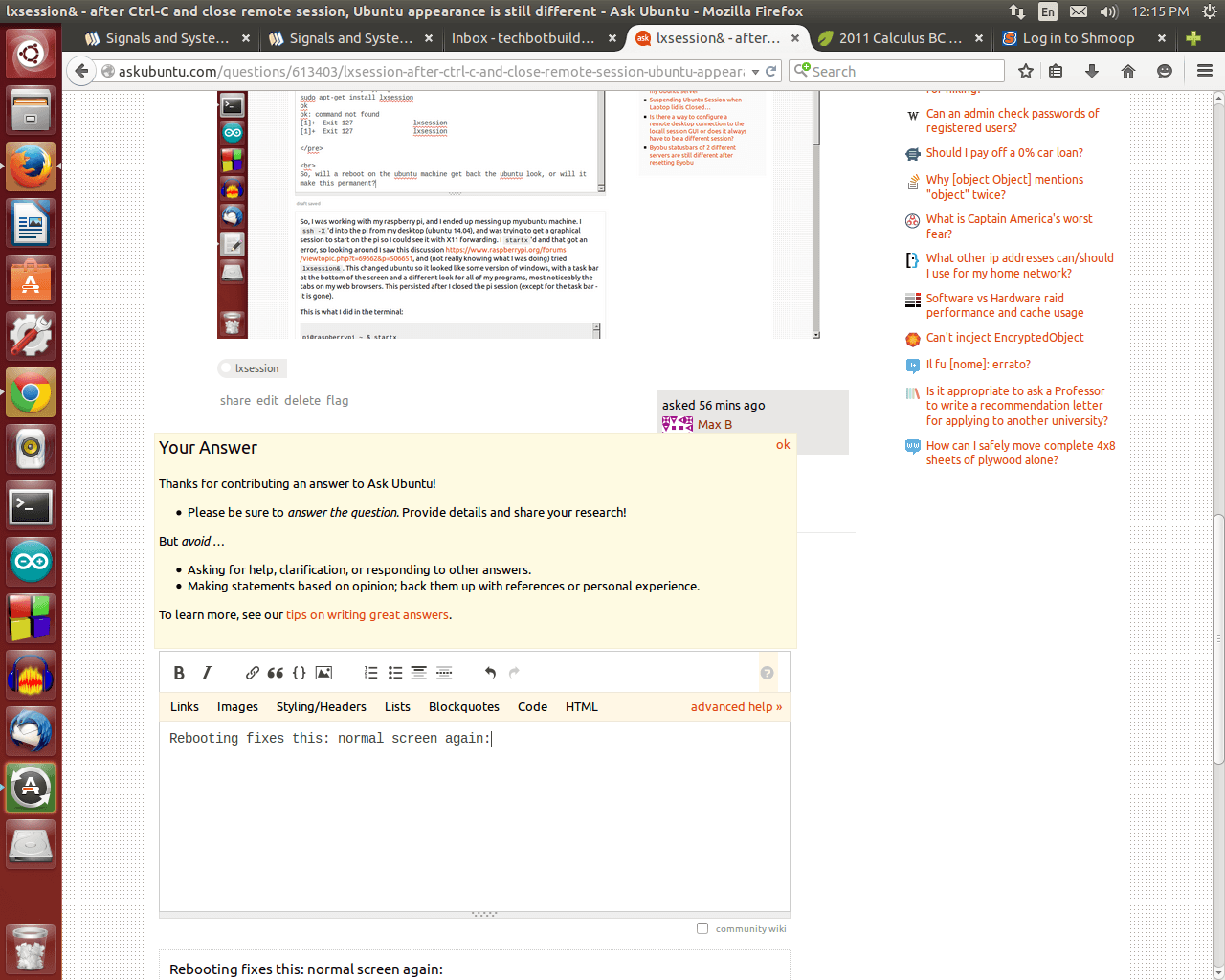 исправлено, нормальный вид Ubuntu