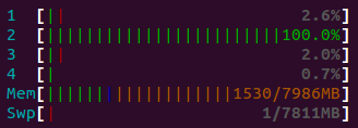 CPU2 htop